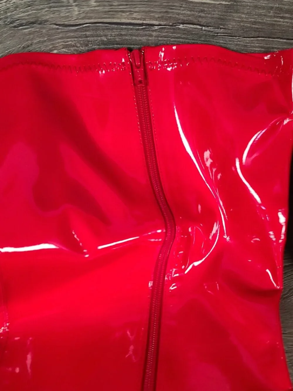 Pleaser Red Leather Knee High Seduce 3000 Boots Size 16M